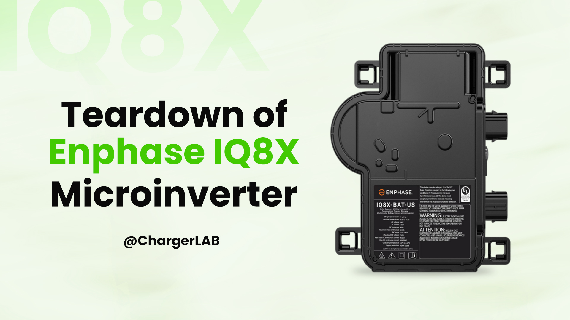 Teardown of Enphase IQ8X Microinverter (For Solar Energy)