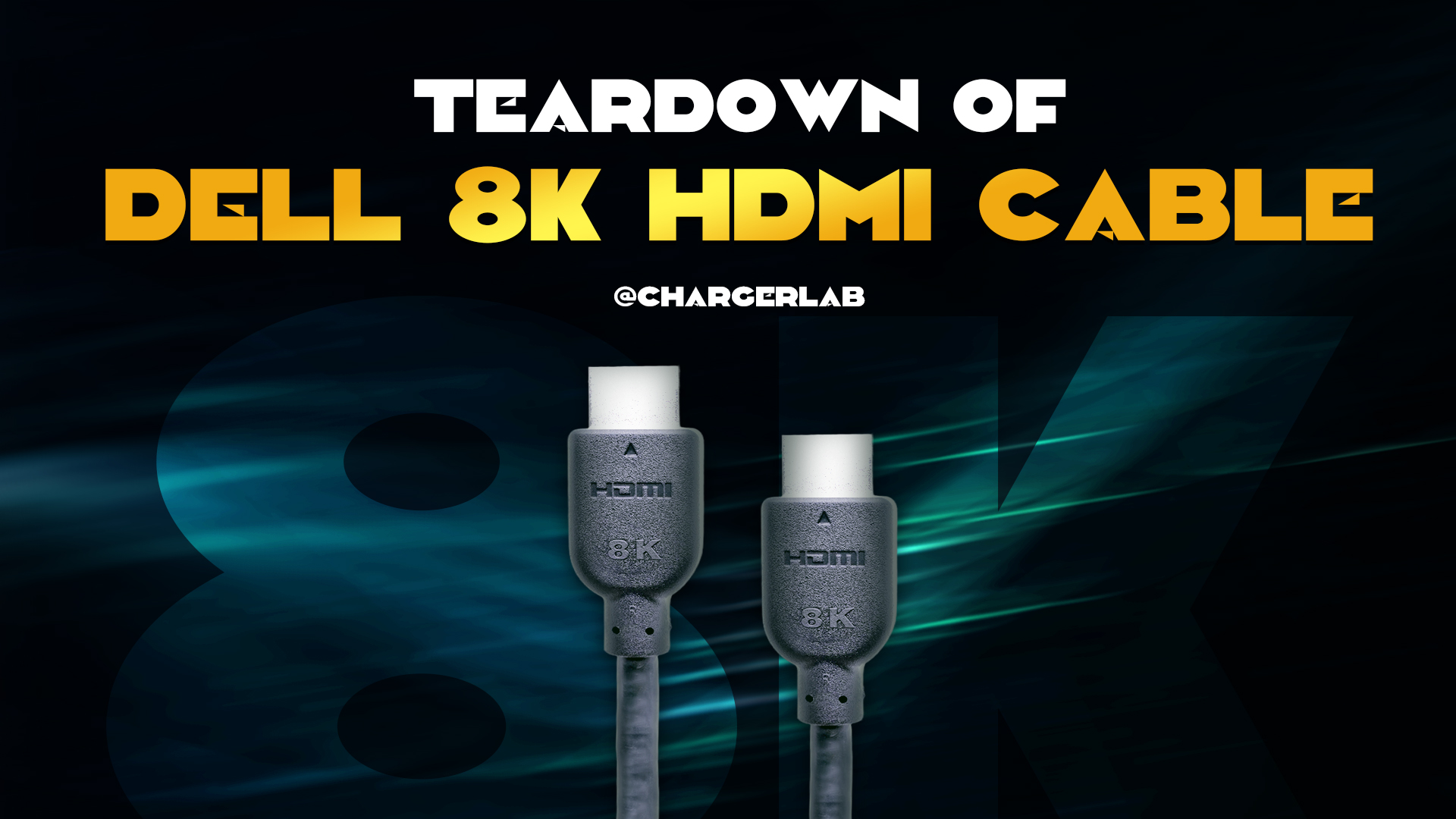 Teardown of DELL 8K Original HDMI Cable
