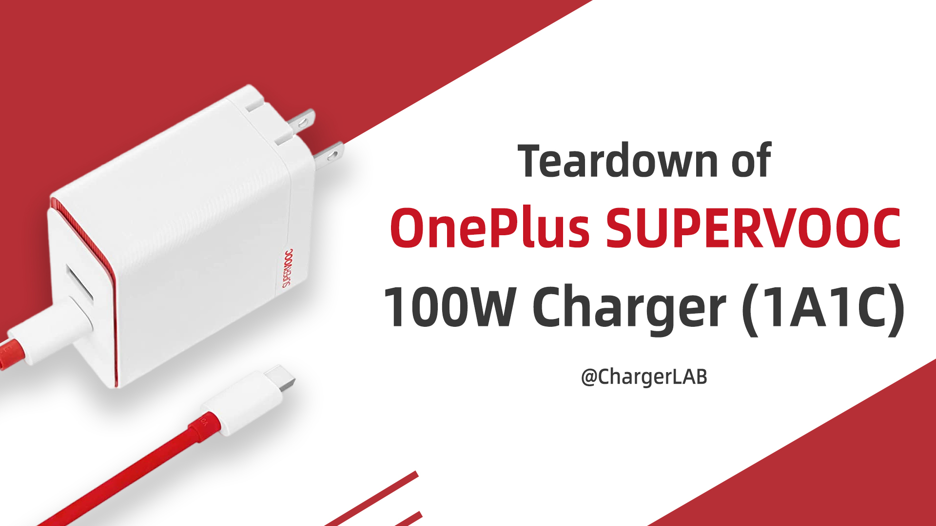 Teardown of OnePlus SUPERVOOC 100W Dual Ports Charger (1A1C)