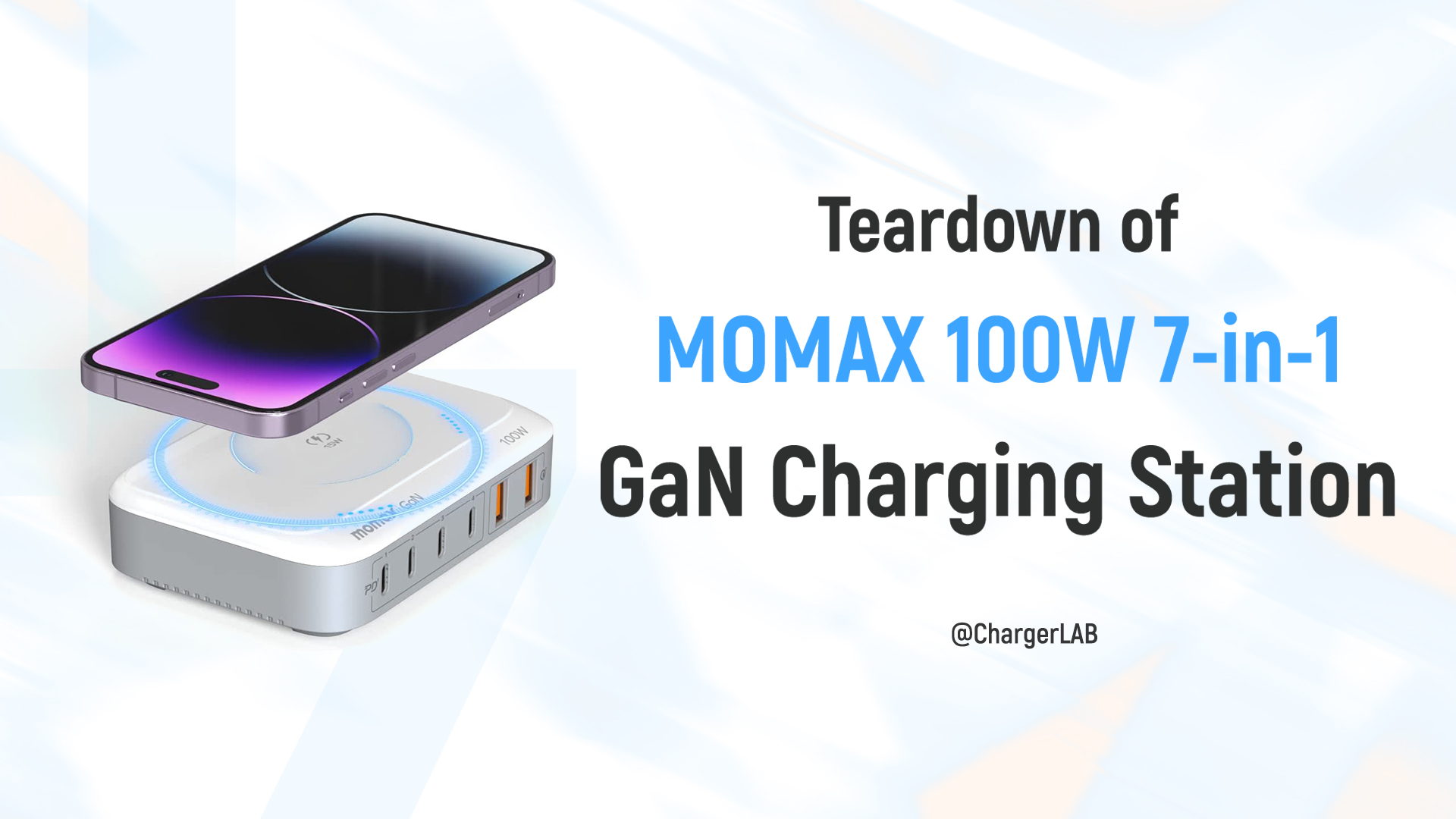 Teardown of MOMAX 100W 7-in-1 GaN Charging Station (With Wireless Charging)
