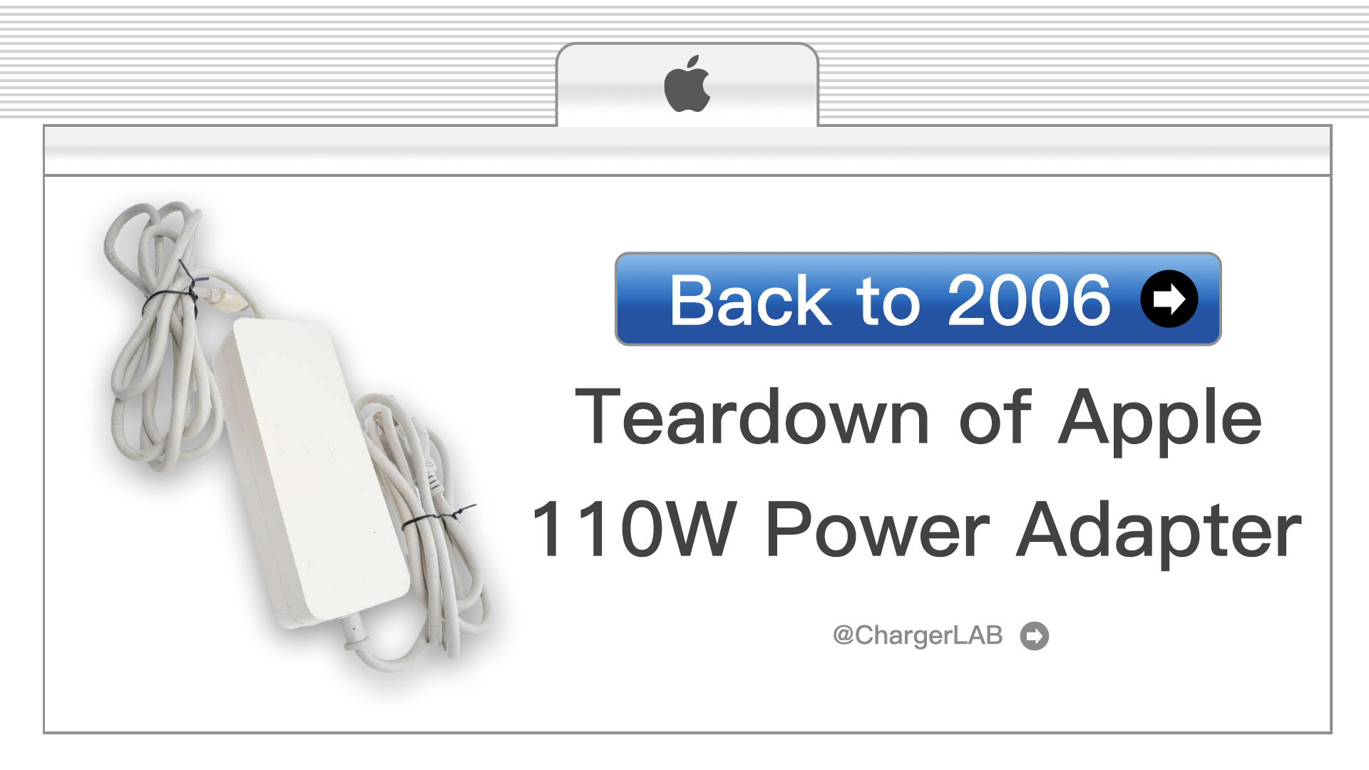 Back to 2006 | Teardown of Old Apple 110W Power Adapter (For Mac mini)