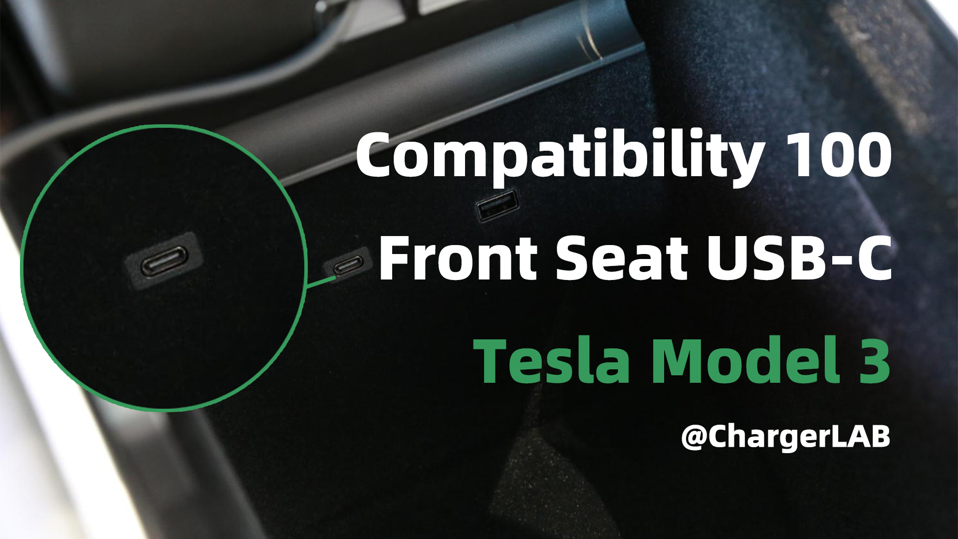How Fast Is Tesla Model 3 Center Console USB-C? - ChargerLAB Compatibility 100