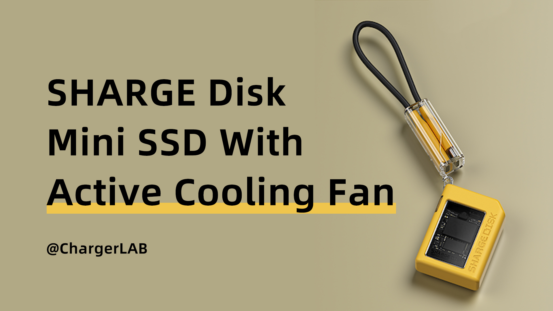 A U-Disk Alternative? | SHARGE Portable SSD Enclosure With Active Cooling Fan