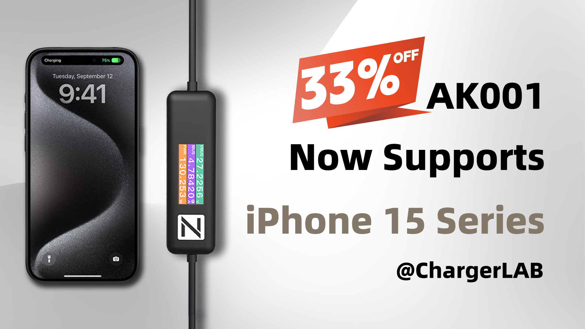 Biggest Discount | ChargerLAB POWER-Z AK001 Now Supports iPhone 15 Series