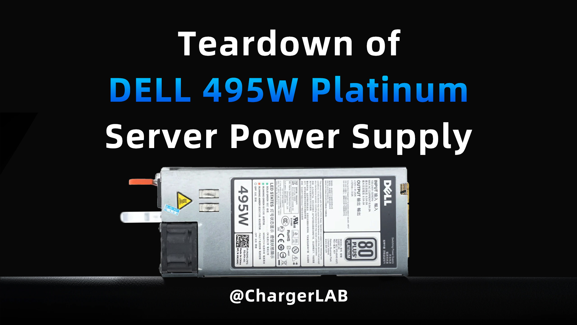 80 PLUS Platinum | Teardown of DELL 495W Server Power Supply