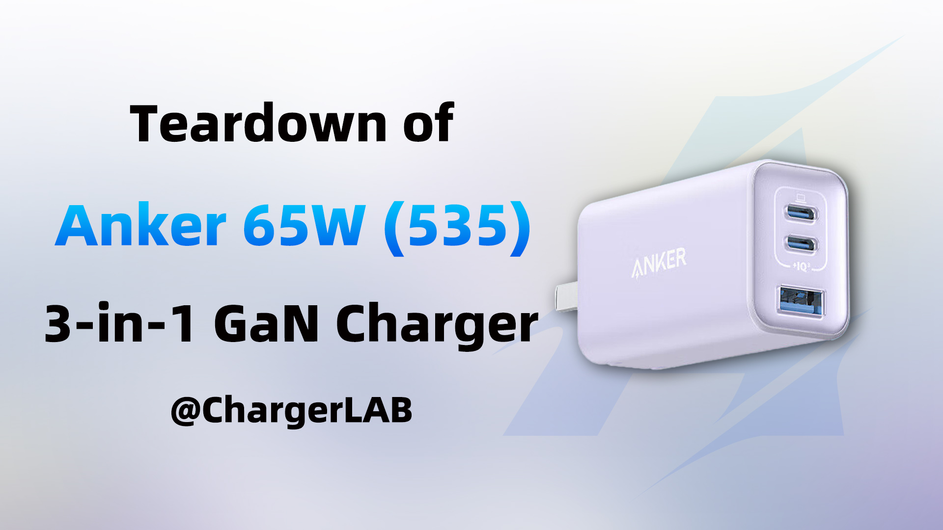 Teardown of Anker 3-in-1 65W (535) GaN Charger