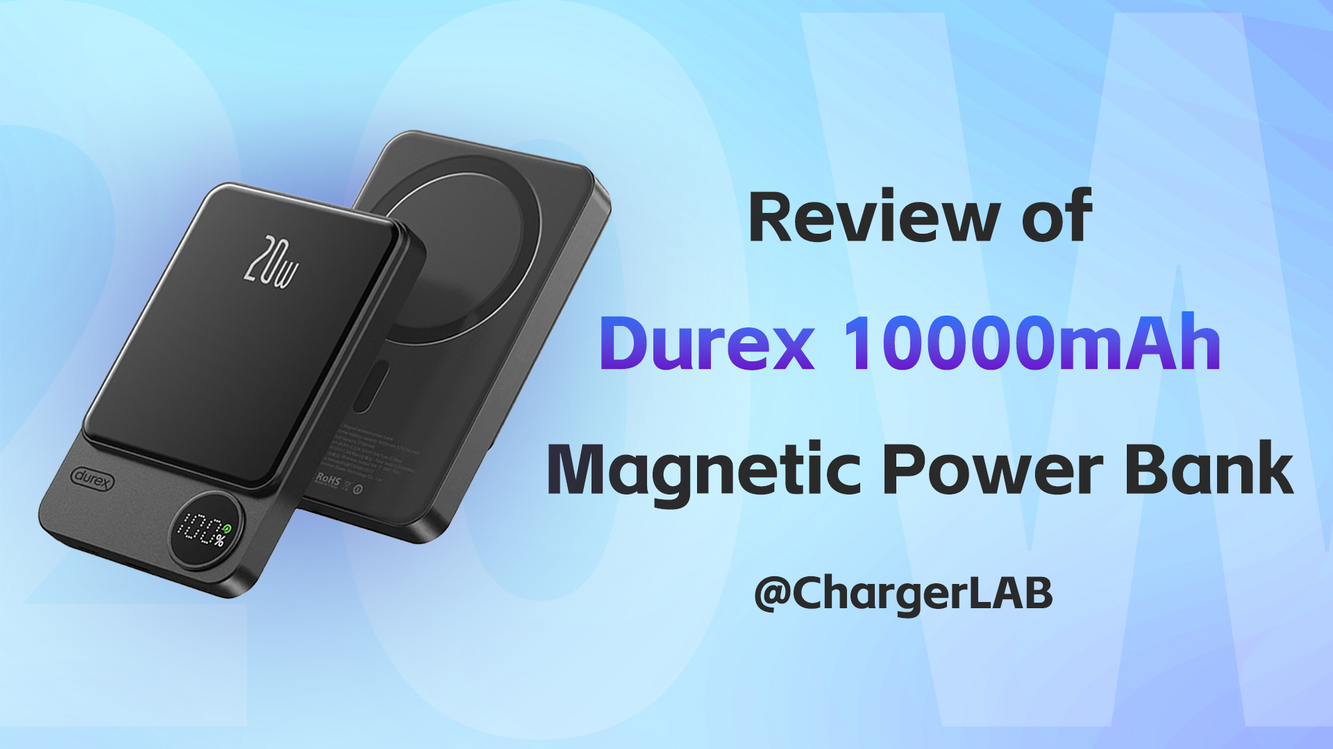 20W | Review of Durex 10000mAh Magnetic Power Bank