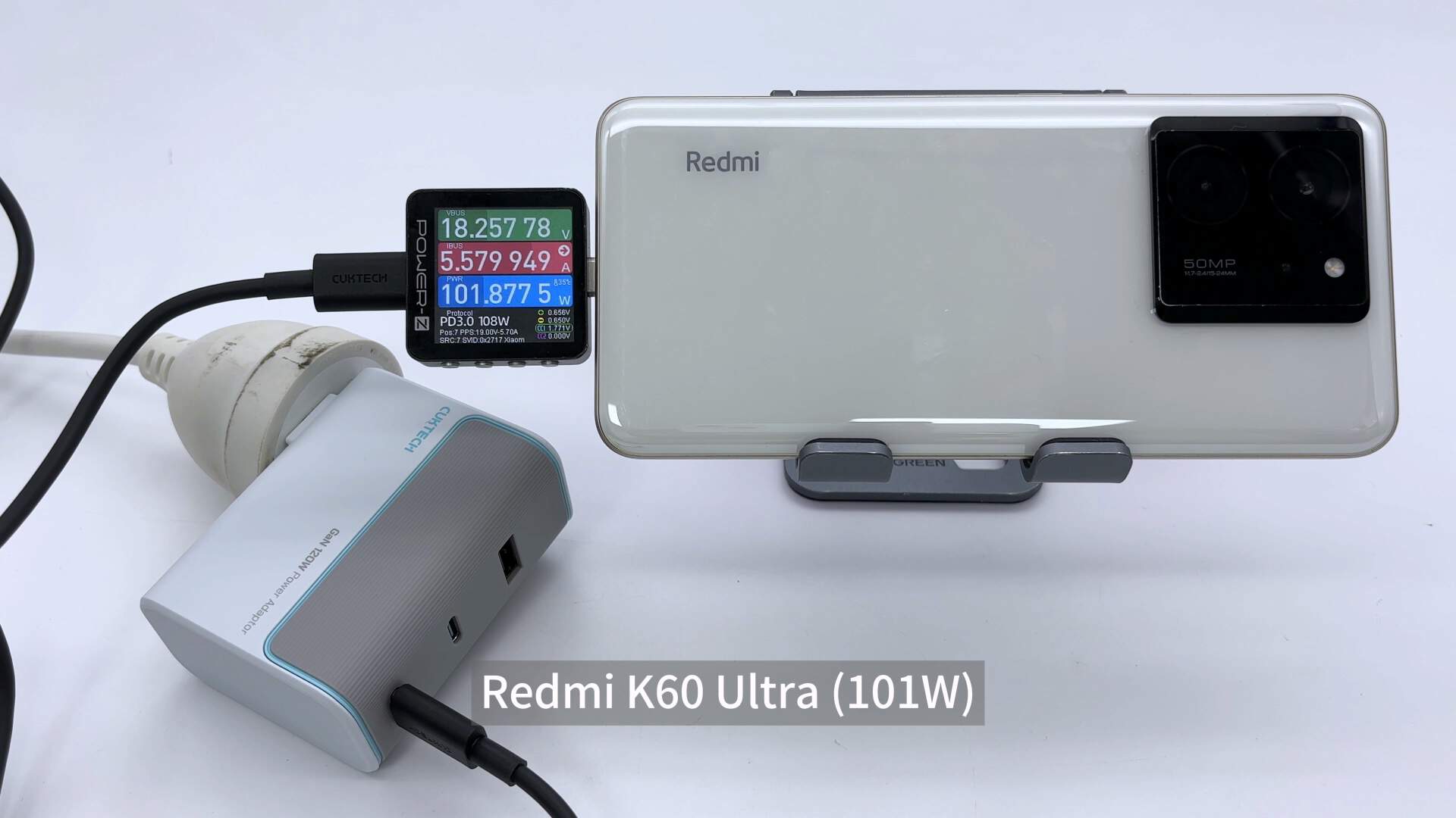 Compatibility Test of CUKTECH 120W GaN Charger (Xiaomi Phones)