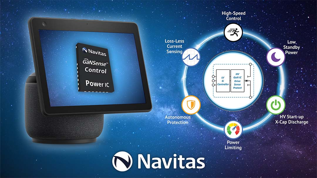 Navitas Takes GaN Integration to Next Level with GaNSense Control