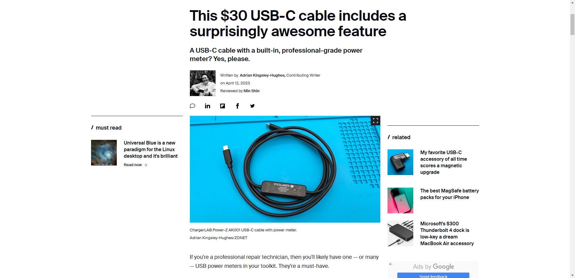 Everybody LOVES the POWER-Z AK001 | Check Out What ZDNET Has to Say About It