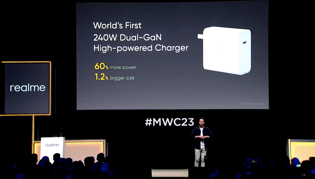Navitas and realme Launched World’s First 240W Ultra-Fast Charging Phone at MWC-Chargerlab