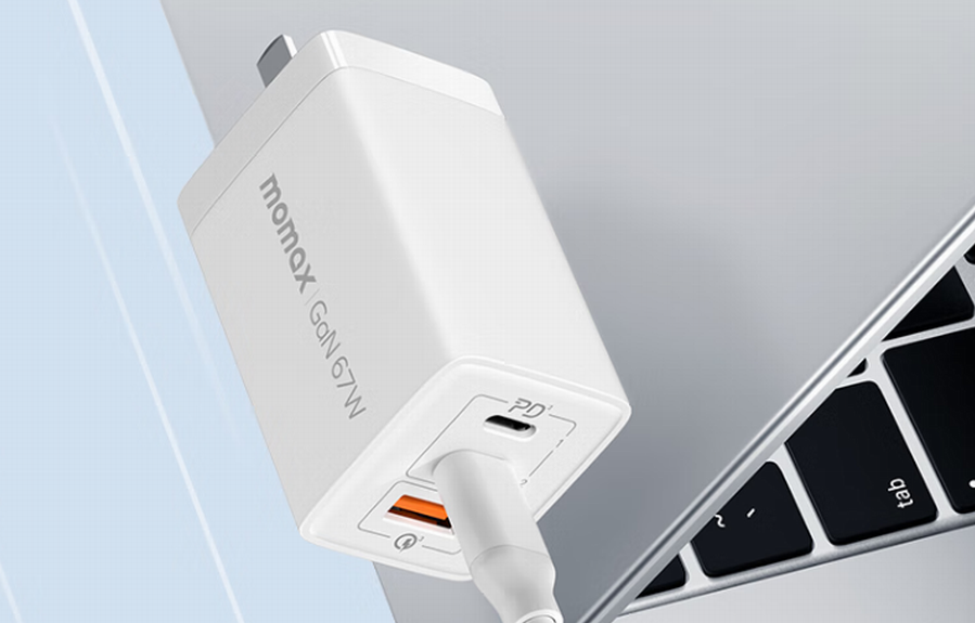 MOMAX Launched 67W 3-Port GaN Charger