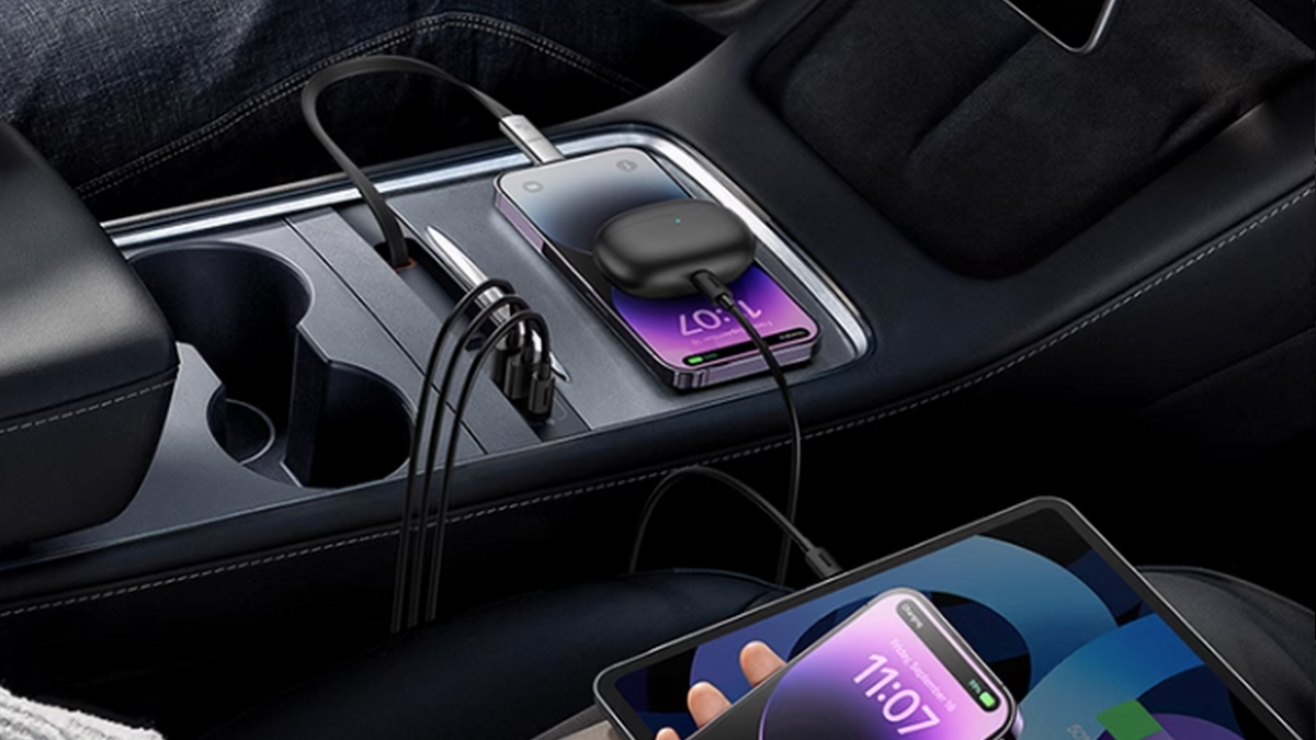 Streamlined and Clutter-Free | Baseus T-Space Docking Station for Tesla Interior Organization