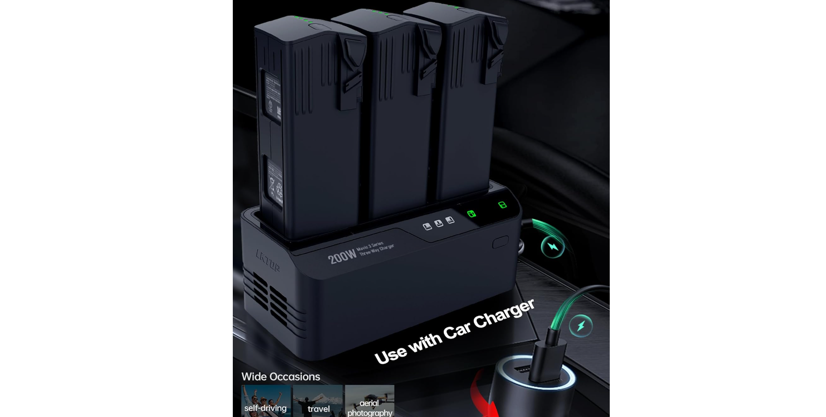 LKTOP 200W Mavic 3 Pro Battery Charging Hub: A Fast and Efficient Solution for DJI Drone Users-Chargerlab