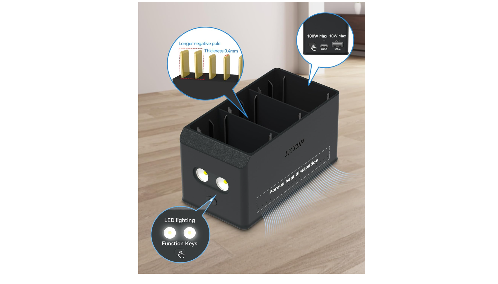 LKTOP Reveals 100W Dual-Direction Charging Manager for Mini 4 Pro and Mini 3 Series-Chargerlab